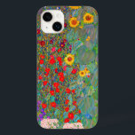 Funda Para iPhone 14 Plus De Case-Mate El jardín de la granja Gustav Klimt con girasoles<br><div class="desc">Farm Garden de Gustav Klimt con Funda-Mate de Sunflowers,  Funda para iPhone 14 Plus.</div>
