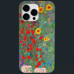 Funda Para iPhone 14 Pro Max De Case-Mate El jardín de la granja Gustav Klimt con girasoles<br><div class="desc">Farm Garden de Gustav Klimt con Funda-Mate de Sunflowers iPhone 14 Pro Max Funda.</div>