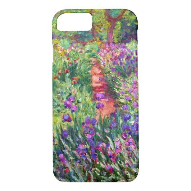 Funda De Case-Mate Para iPhone El jardín del iris de Claude Monet (Reverso)