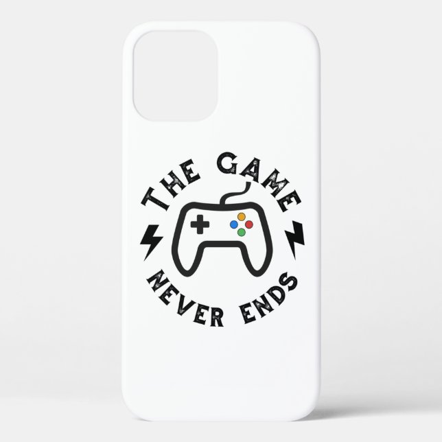 Funda De Case-Mate Para iPhone El juego nunca termina (Reverso )