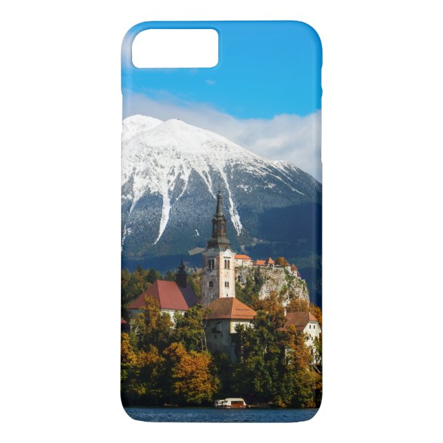 Funda De Case-Mate Para iPhone El lago sangró paisaje en otoño (Reverso)