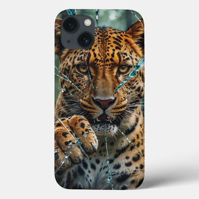 Funda De Case-Mate Para iPhone El leopardo se abre paso (Reverso)