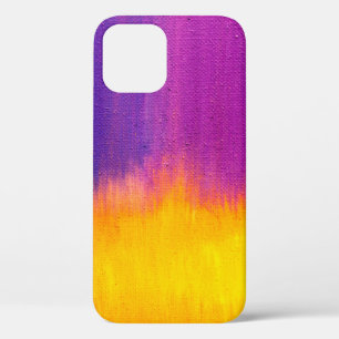 Funda Para iPhone 12 El lienzo pintado de color como fondo. El arte es 