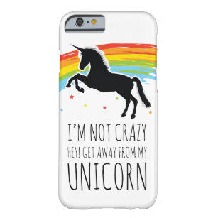 Funda Barely There Para iPhone 6 El loco arcoiris de Unicornio