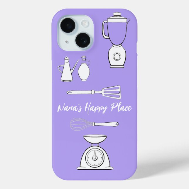 Funda De Case-Mate Para iPhone 'El lugar feliz de Nana' (Reverso )