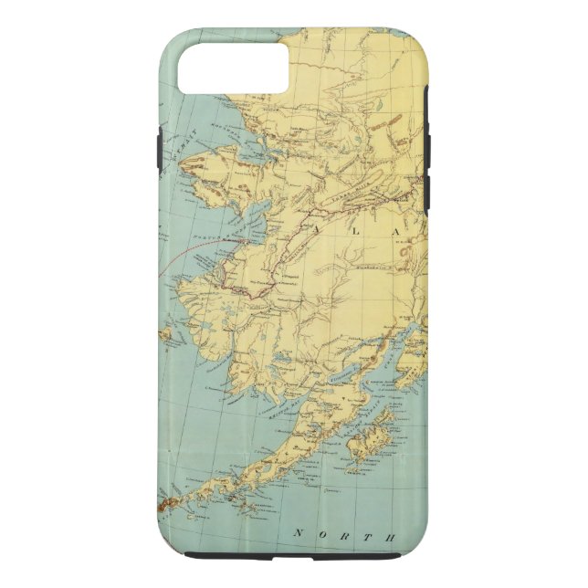 Funda De Case-Mate Para iPhone El mapa de McNally del rand de Alaska (Reverso)