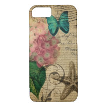 el mar botánico del vintage femenino elegante