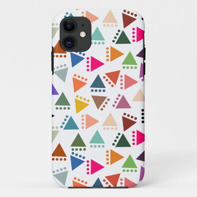 Funda De Case-Mate Para iPhone El mayor Boho Triangles (Reverso)