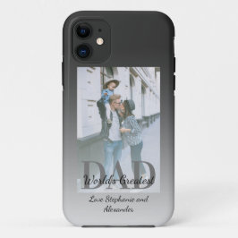 Funda Para iPhone 11 El mayor papá del mundo en el Día del Padre con fo