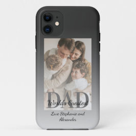 Funda Para iPhone 11 El mayor papá del mundo en el Día del Padre con fo