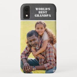 Funda Para iPhone XR El mejor abuelo del mundo de la foto personalizado