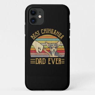 Funda Para iPhone 11 El mejor atardecer retro de Chihuahua Dad