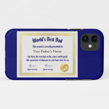 El mejor certificado de papá de un mundo gracioso