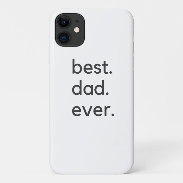 Funda De Case-Mate Para iPhone el mejor padre siempre oscuro (Reverso)
