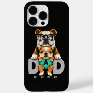 Funda Para iPhone 14 Pro Max De Case-Mate El Mejor Papá Bulldog de Todos los Tiempos – Día d