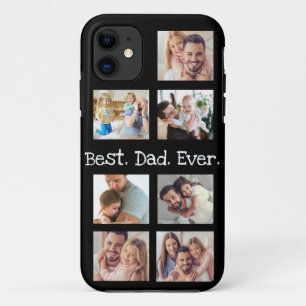 Funda Para iPhone 11 El mejor papá del collage de fotos en cacao blanc