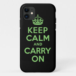 Funda Para iPhone 11 El mejor precio guarda calma y continúa verde y