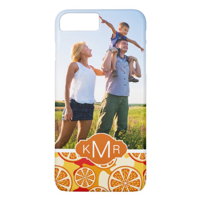 Funda De Case-Mate Para iPhone El modelo anaranjado brillante el | de la fruta (Reverso)