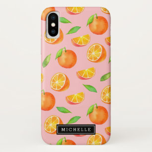 Funda Para iPhone X El modelo anaranjado el   de la fruta de la fruta