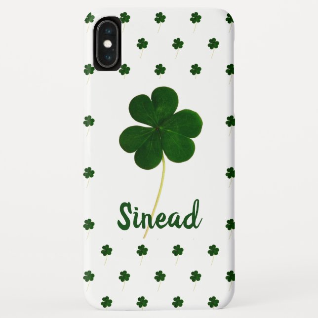 Funda De Case-Mate Para iPhone El modelo irlandés de los tréboles del trébol (Reverso)
