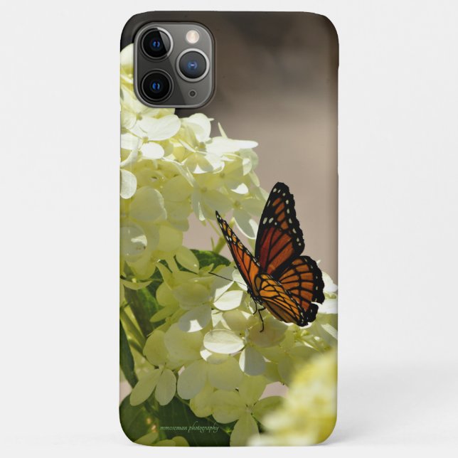 Funda De Case-Mate Para iPhone El monarca y las flores (Reverso)