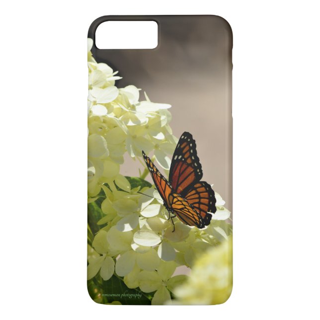 Funda De Case-Mate Para iPhone El monarca y las flores (Reverso)