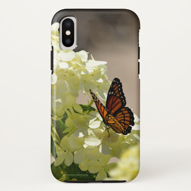 Funda De Case-Mate Para iPhone El monarca y las flores (Reverso)