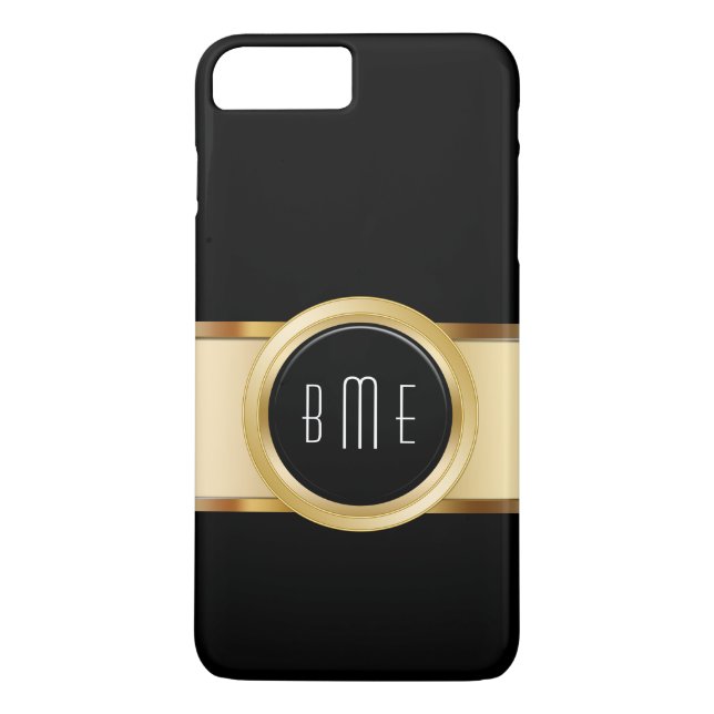Funda De Case-Mate Para iPhone El monograma de los hombres de negocios (Reverso)