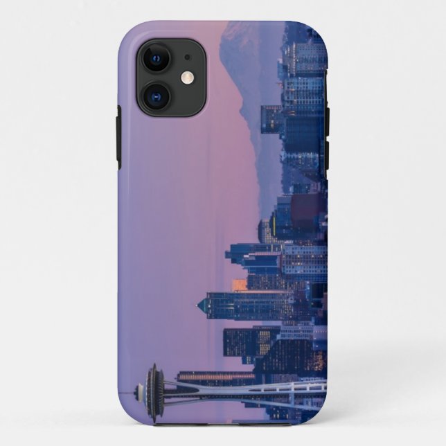 Funda De Case-Mate Para iPhone El Monte Rainier en el fondo (Reverso)