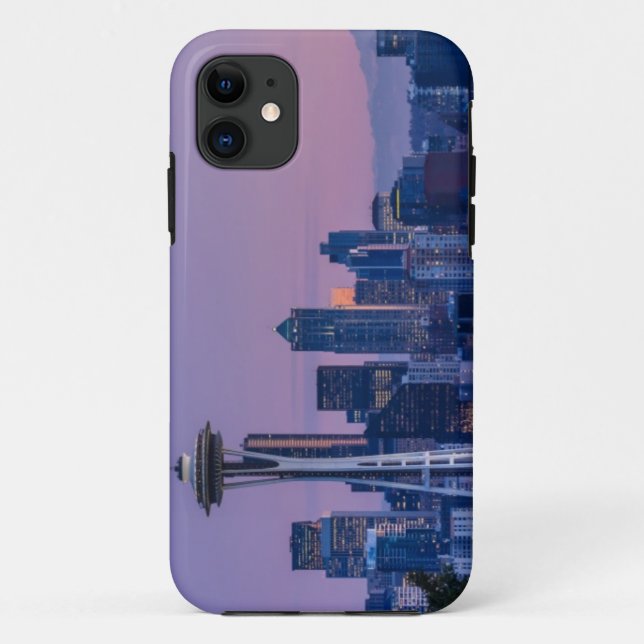 Funda De Case-Mate Para iPhone El Monte Rainier en el fondo (Reverso)
