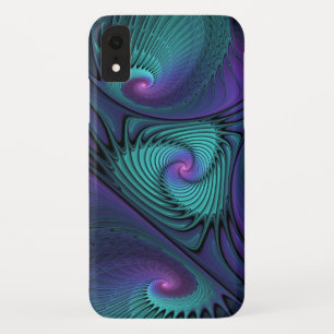 Funda Para iPhone XR El morado se encuentra con el arte abstracto moder