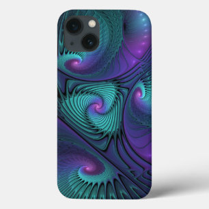 Funda Para iPhone 13 El morado se encuentra con el arte abstracto moder