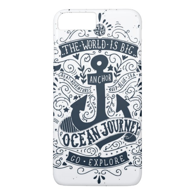Funda De Case-Mate Para iPhone El mundo es grande - vaya exploran (Reverso)