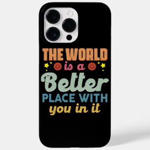Funda Para iPhone 14 Pro Max De Case-Mate El Mundo Es Un Lugar Mejor Contigo En Él