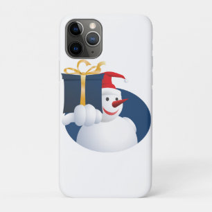 Funda Para iPhone 11 Pro El muñeco de nieve entrega un regalo...