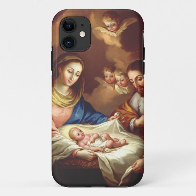 Funda De Case-Mate Para iPhone El nacimiento de Jesucristo (Reverso)