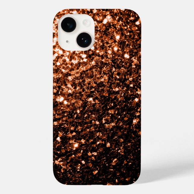 Funda De Case-Mate Para iPhone El Naranja de bronce gorjea (Reverso )