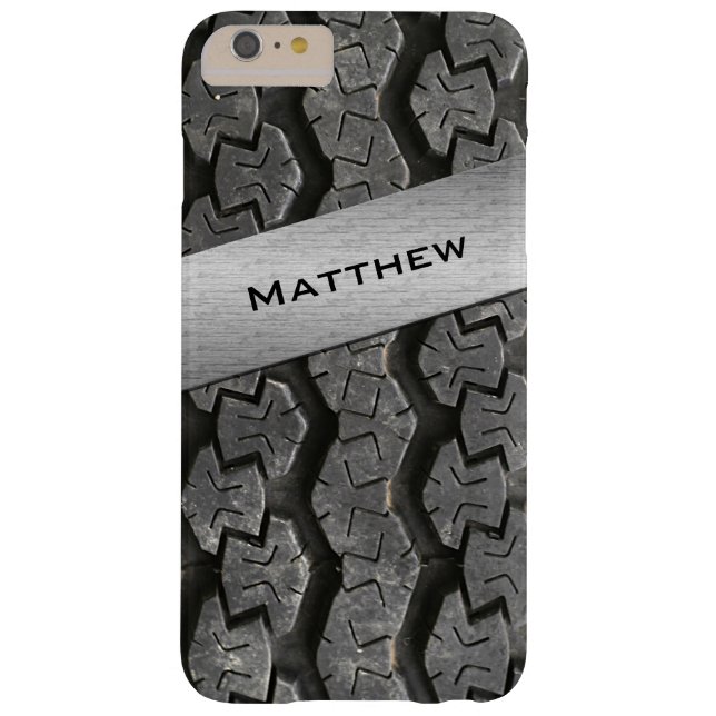 Funda De Case-Mate Para iPhone El neumático de goma personalizado pisa la caja (Reverso)