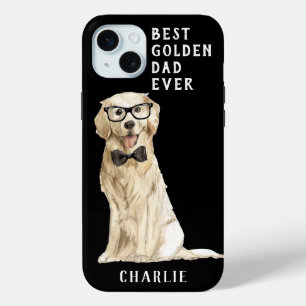 Funda Para iPhone 15 Mini El nombre del perro mejor padre dorado de la histo