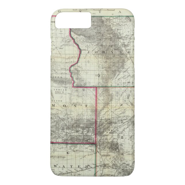 Funda De Case-Mate Para iPhone El nuevo mapa de Holt, Wyoming (Reverso)