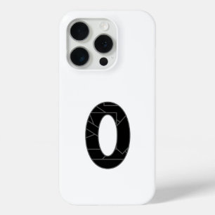 Funda Para iPhone 15 Pro El número cero (0) en negro