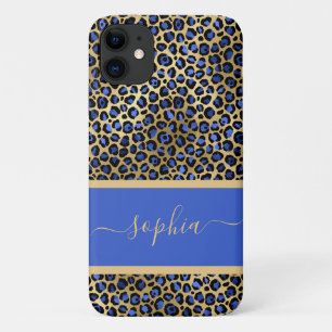 Funda Para iPhone 11 El oro moderno y la impresión de leopardo real per