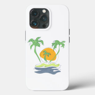 Funda Para iPhone 13 Pro El paisaje de las playas de las islas tropicales. 