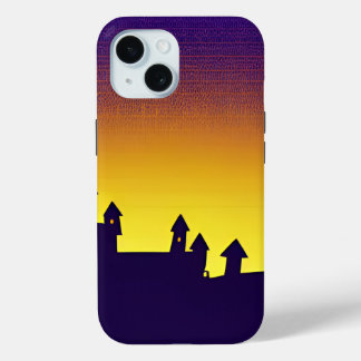 Funda Para iPhone 15 El paisaje de las sombras nocturnas