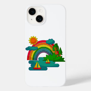Funda Para iPhone 14 De Case-Mate El paisaje de los viajes en barco bajo las nubes d