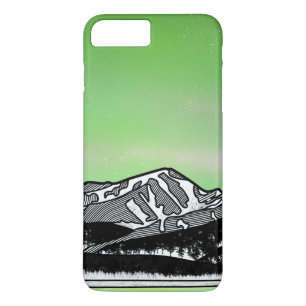 Funda Para iPhone 8 Plus/7 Plus El paisaje montañoso verde del Monte Elbret