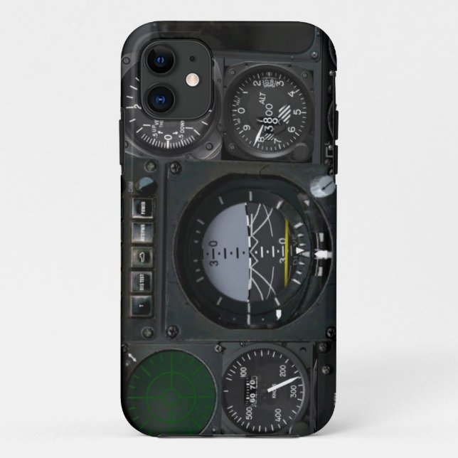 Funda De Case-Mate Para iPhone El panel del instrumento de aviones (Reverso)