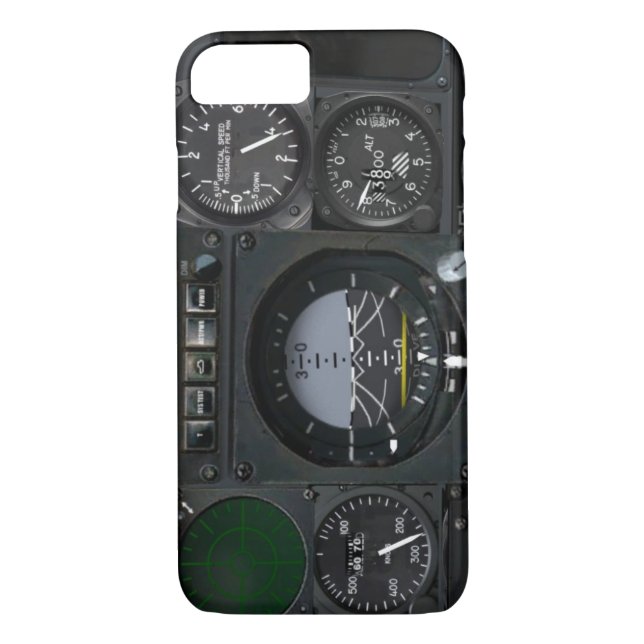 Funda De Case-Mate Para iPhone El panel del instrumento de aviones (Reverso)