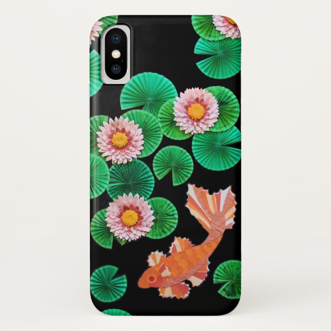 Funda De Case-Mate Para iPhone El papel Koi Pond (Reverso)