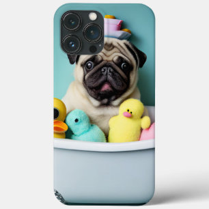 Funda Para iPhone 13 Pro Max El paraíso de las Pug: Una belleza del baño en la